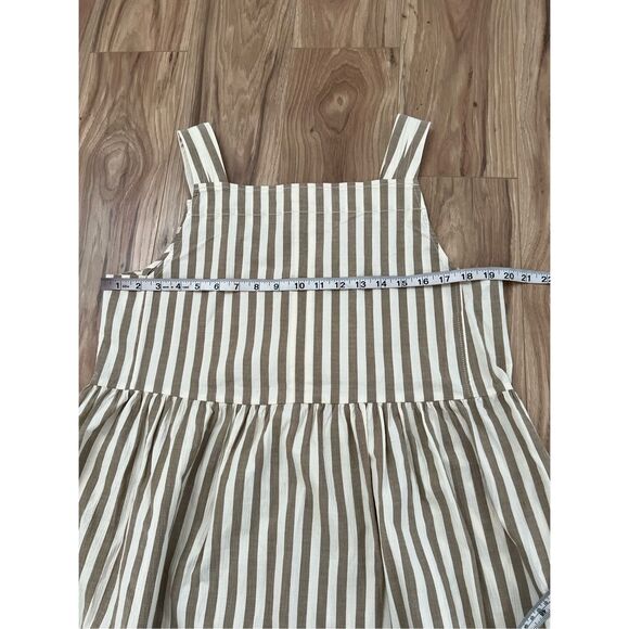 Everlane Striped Midi Dress in White and Tan - Picture 7 of 12
